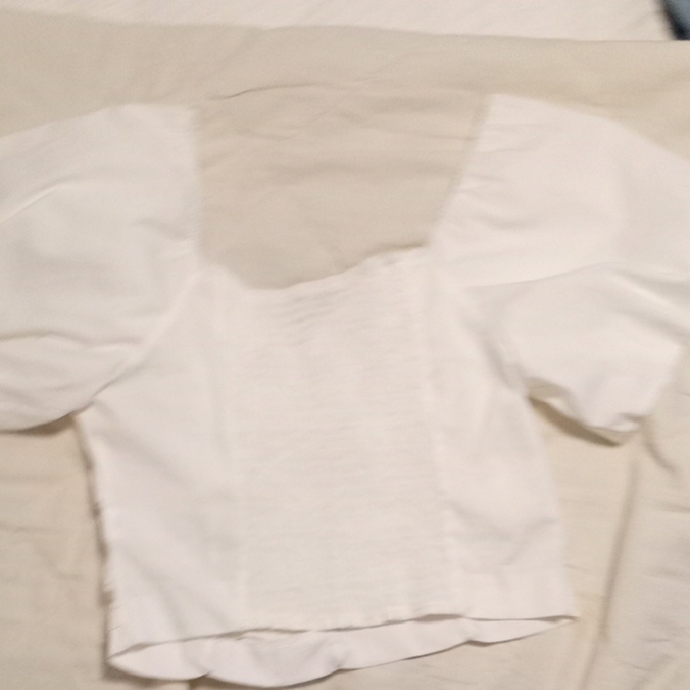 Aeropostale White Ruched Crop Top - Picture 10 of 10